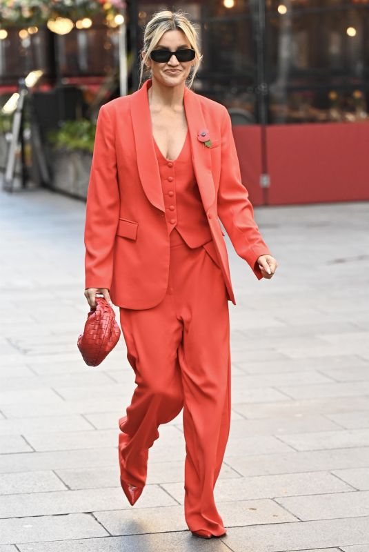 ASHLEY ROBERTS Leaves Global Studios in London 11/07/2023