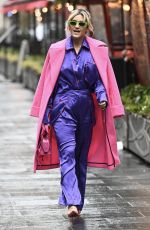 ASHLEY ROBERTS Leaves Heart Breakfast Show in London 11/27/2023