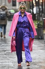 ASHLEY ROBERTS Leaves Heart Breakfast Show in London 11/27/2023