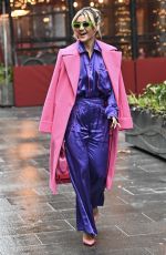 ASHLEY ROBERTS Leaves Heart Breakfast Show in London 11/27/2023