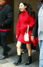 AWKWAFINA Leaves Today Morning Show in New York 11/17/2023