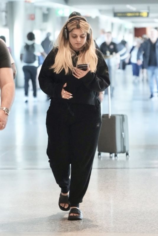 BEBE REXHA Arrives at Brisbane Airport 11/12/2023