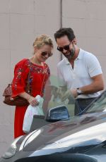 BECKI NEWTON on a Lunch Sate at All Time Restaurant in Los Feliz 11/11/2023