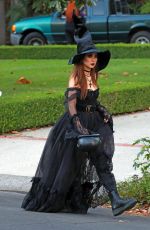 BRENDA SONG Goes Trick-or-treating in Toluca Lake 10/31/2023