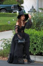 BRENDA SONG Goes Trick-or-treating in Toluca Lake 10/31/2023