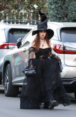 BRENDA SONG Goes Trick-or-treating in Toluca Lake 10/31/2023