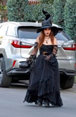 BRENDA SONG Goes Trick-or-treating in Toluca Lake 10/31/2023