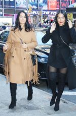 BRIE and NIKKI BELLA Arrives at ABC Studio in New York 11/13/2023