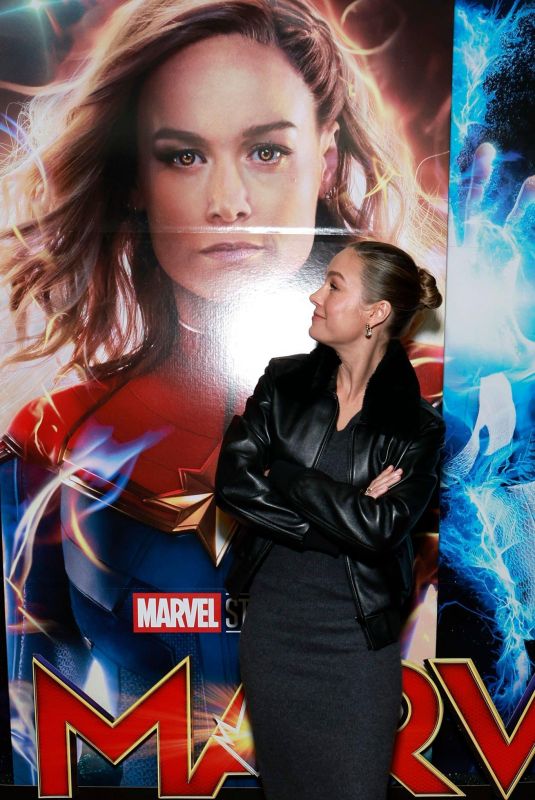 BRIE LARSON at The Marvels Movie Theater Pop-in in New York 11/10/2023