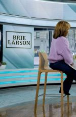 BRIE LARSON at Today Show in New York 11/17/2023