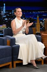 BRIE LARSON at Tonight Show Starring Jimmy Fallon in New York 11/10/2023