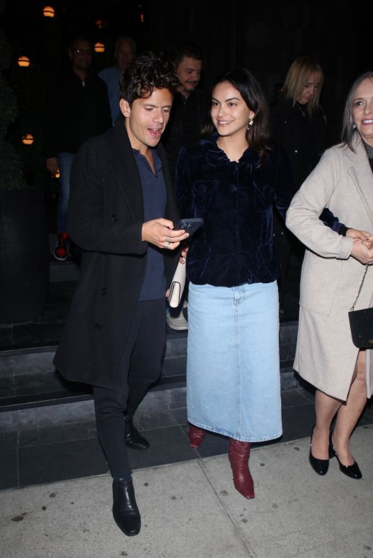 CAMILA MENDES on a Dinner Date at Catch Steak in West Hollywood 11/26/2023