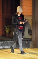 CARA DELEVINGNE Arrives at Taylor Swift Apartment in New York 11/02/2023