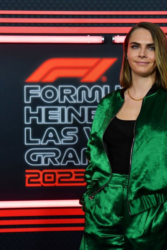 CARA DELEVINGNE at F1 Grand Prix of Las Vegas in Las Vegas 11/18/2023