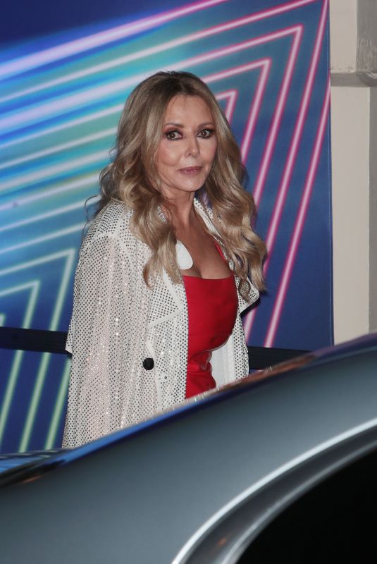 CAROL VORDERMAN Leaves ITV Palooza at Theatre Royal Drury Lane in London 11/21/2023