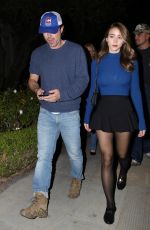 CAYLEE COWAN and Casey Affleck Arrives at Leonardo DiCaprio