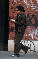 CHALRI XCX Out Smoking in New York 11/12/2023