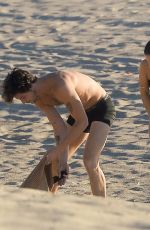 CHARLIE TRAVERS in Bikini and Shawn Mendes at Zuma Beach in Malibu 11/09/2023