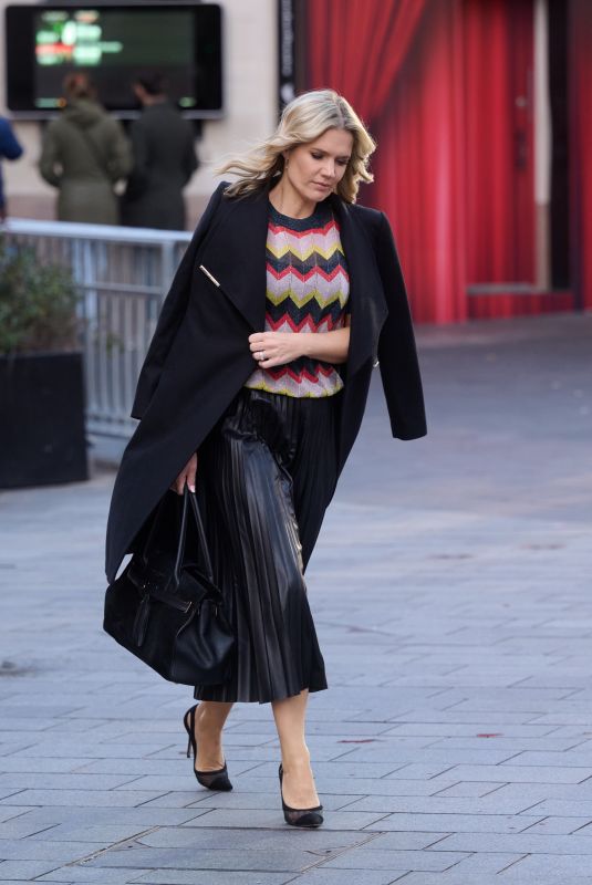 CHARLOTTE HAWKINS Arrives at Global Radio Studios in London 11/17/2023