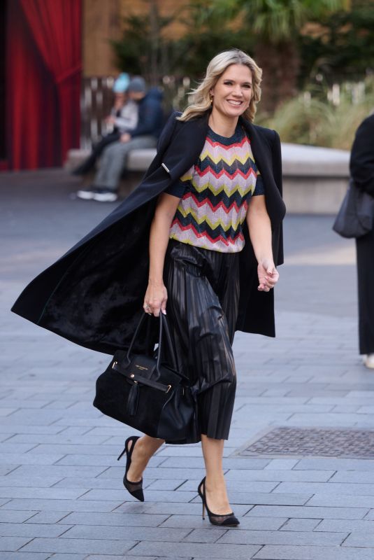 CHARLOTTE HAWKINS Arrives at Global Radio Studios London 11/17/2023