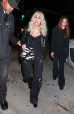 CHER Out for Dinner with a Friend at Craig