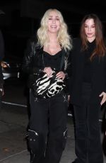 CHER Out for Dinner with a Friend at Craig