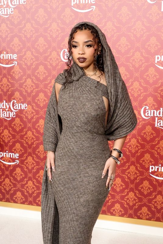 CHLOE BAILEY at Candy Cane Lane World Premiere in Los Angeles 11/28/2023