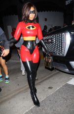 CHLOE BAILEY Leaves Highlight Room Halloween Party in West Hollywood 10/31/2023