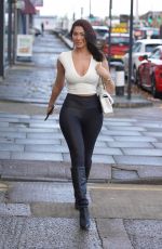 CHLOE FERRY Leaves Her Salon in Newcastle 11/23/2023