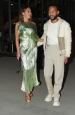 CHRISSY TEIGEN and John Legend Arrives at Cult Gaia Fashion Show in Los Angeles 11/14/2023