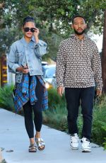 CHRISSY TEIGEN and John Legend Out in Los Angeles 11/13/2023