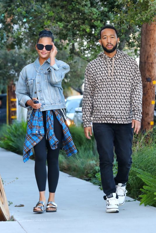 CHRISSY TEIGEN and John Legend Out in Los Angeles 11/13/2023