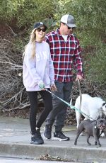 CHRISTINA and Joshua HALL Out with Their Dogs 11/20/2023