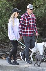CHRISTINA and Joshua HALL Out with Their Dogs 11/20/2023