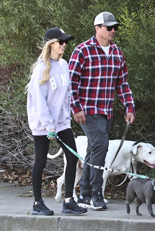 CHRISTINA and Joshua HALL Out with Their Dogs 11/20/2023