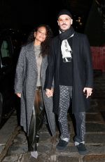 CHRISTINA MILIAN and Matt Pokora Leaves Marco Verratti Birthday Party at Bristol Hotel in Paris 11/05/2023