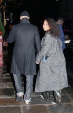CHRISTINA MILIAN and Matt Pokora Leaves Marco Verratti Birthday Party at Bristol Hotel in Paris 11/05/2023
