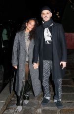 CHRISTINA MILIAN and Matt Pokora Leaves Marco Verratti Birthday Party at Bristol Hotel in Paris 11/05/2023