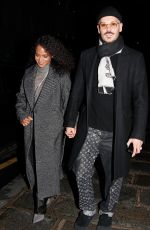 CHRISTINA MILIAN and Matt Pokora Leaves Marco Verratti Birthday Party at Bristol Hotel in Paris 11/05/2023