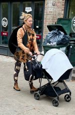 CLAIRE DANES Out with Her Baby on Halloween in New York 10/31/2023