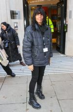 CLAUDIA WINKLEMAN Arrives at Her Weekly Radio Show in London 11/11/2023
