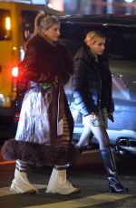 DAKOTA JOHNSON and EMMA ROBERTS Out for Dinner in New York 11/14/2023