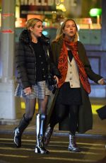 DAKOTA JOHNSON and EMMA ROBERTS Out for Dinner in New York 11/14/2023