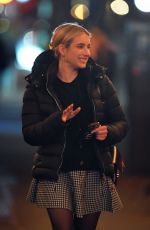 DAKOTA JOHNSON and EMMA ROBERTS Out for Dinner in New York 11/14/2023