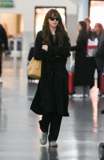 DAKOTA JOHNSON Arrives at JFK Airport in New York 11/09/2023