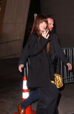 DAKOTA JOHNSON Arrives at SNL After-Party at STK in New York 11/11/2023