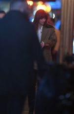 DAKOTA JOHNSON, EMMA ROBERTS , Michael Kors and Lance LePere at Via Carota in New York 11/14/2023