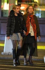 DAKOTA JOHNSON, EMMA ROBERTS , Michael Kors and Lance LePere at Via Carota in New York 11/14/2023