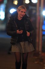 DAKOTA JOHNSON, EMMA ROBERTS , Michael Kors and Lance LePere at Via Carota in New York 11/14/2023