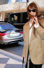 DAKOTA JOHNSON Leaves Plaza Hotel After Receiving Hope Award for Depression Advocacy in New York 11/14/2023